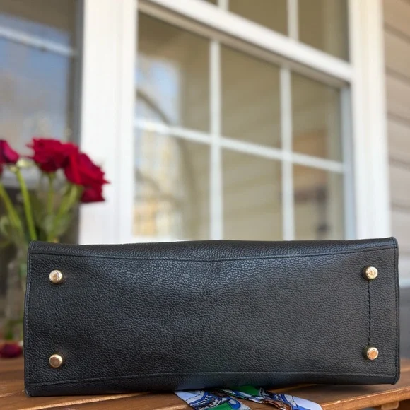 Coach Charlie Carryall Black Pebbled Leather Tote | 25137 | Hangtag | GUC - Picture 7 of 16